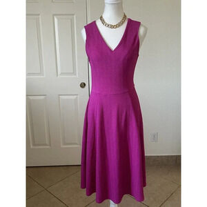 Dorothy Perkins Womens Dress Pink Sleeveless V-neck Size 6 Line A